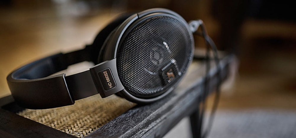 Close-up of the HD 660S2's open-back earcup grille and HD 660S2 badge
