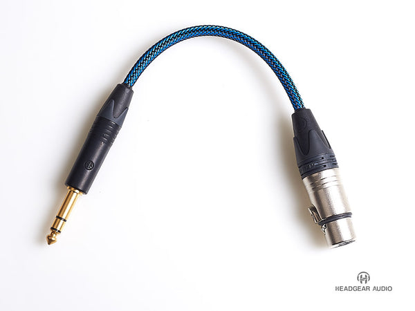 4PIN XLR Balanced Female to 6.3mm TRS Single Ended Male Adaptor