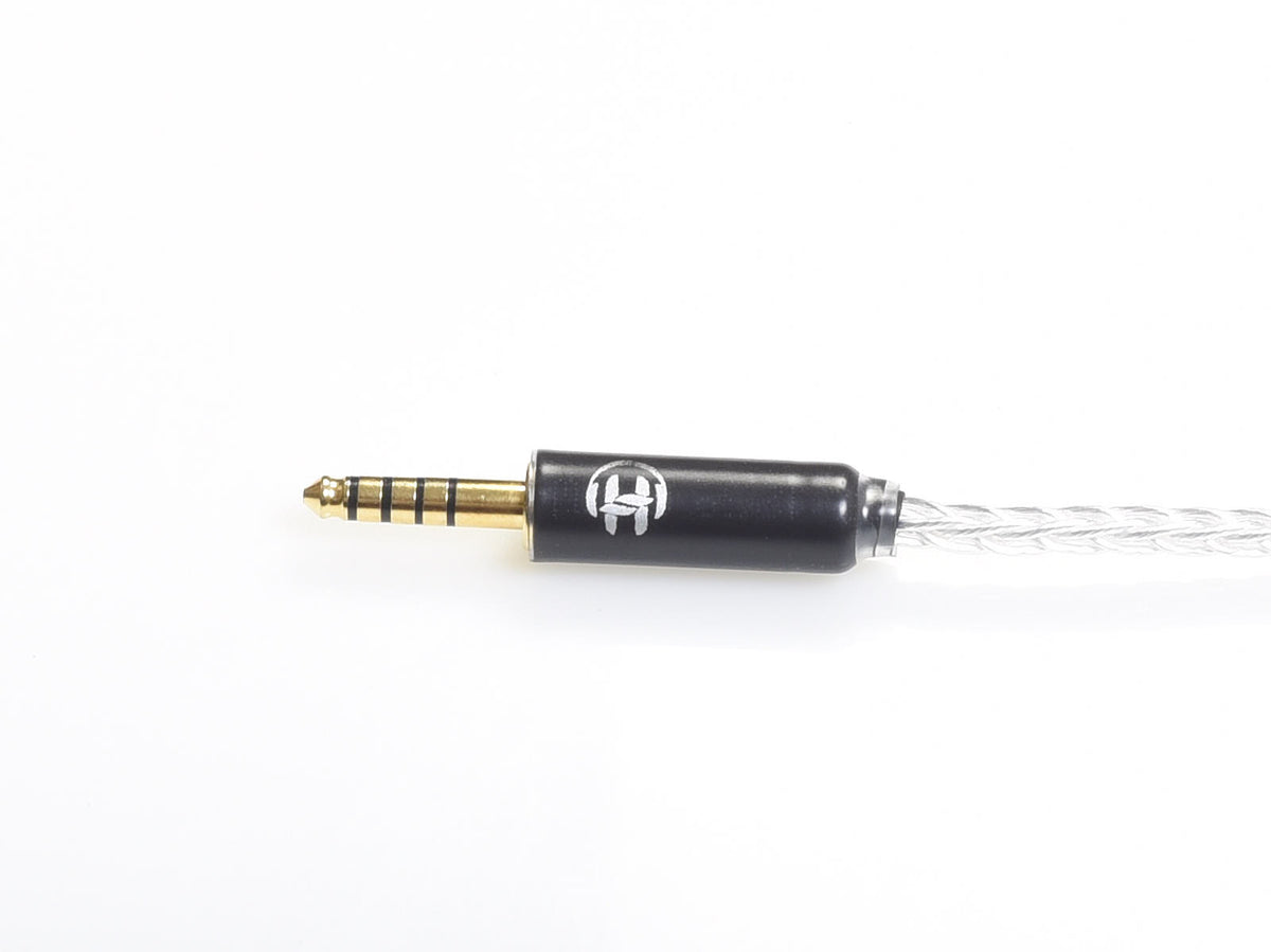 Full view 4.4mm Pentaconn interconnect ~15cm — Headgear Audio Germany sleeving