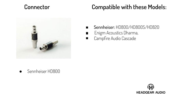 COMPATIBILITY LIST FOR SENNHEISER HD800